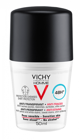 VICHY Homme 48H antiperspirantas, 50 ml