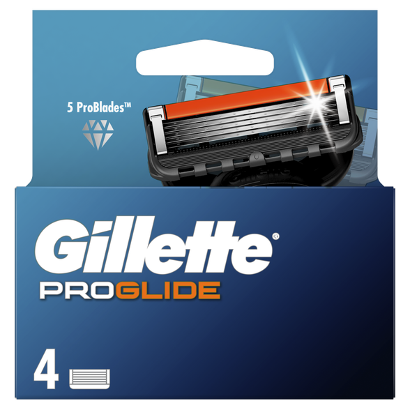 GILLETTE Fusion Proglide 4 Manual keičiamos skutimosi galvutės, 4 vnt.