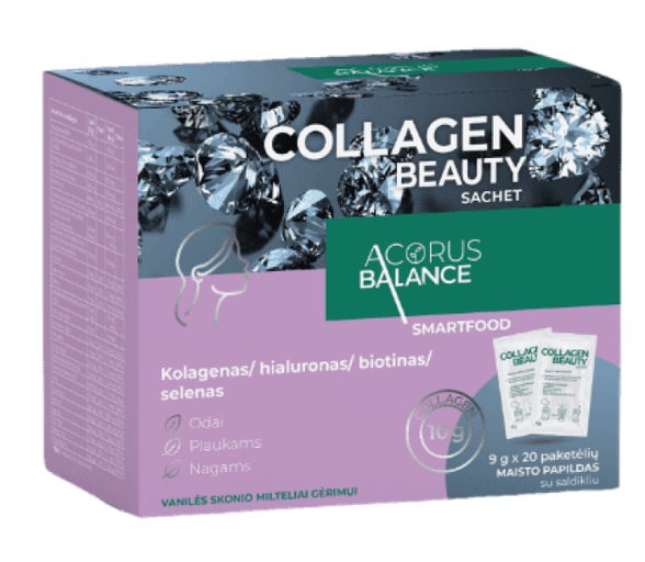 ACORUS BALANCE Collagen Beauty 9g paketėliai, 20 vnt.