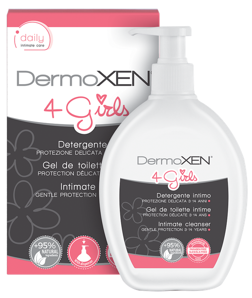 DERMOXEN 4 Girls intymios higienos gelis, 200 ml