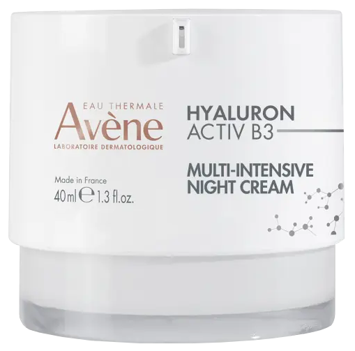 AVENE Hyaluron Activ B3 Multi-intensive night veido kremas, 40 ml