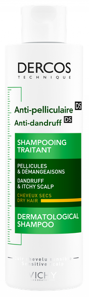 VICHY Dercos Dry hair šampūnas, 200 ml