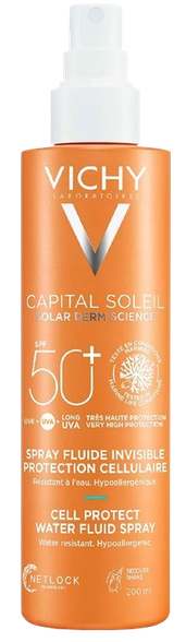 VICHY Capital Soleil Cell Protect  SPF 50+ purškiklis, 200 ml