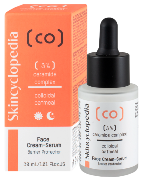 SKINCYCLOPEDIA 3% Ceramide Complex and Colloidal Oatmeal veido kremas, 30 ml