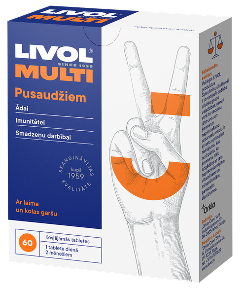 LIVOL  Multi for Teenagers tabletės, 60 vnt.