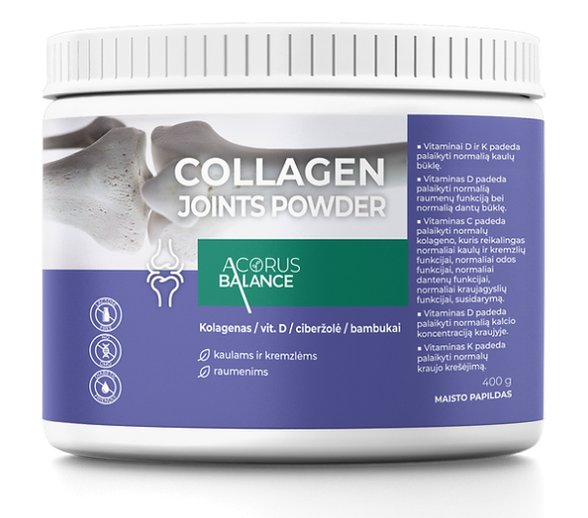 ACORUS BALANCE Collagen Joints milteliai, 400 g