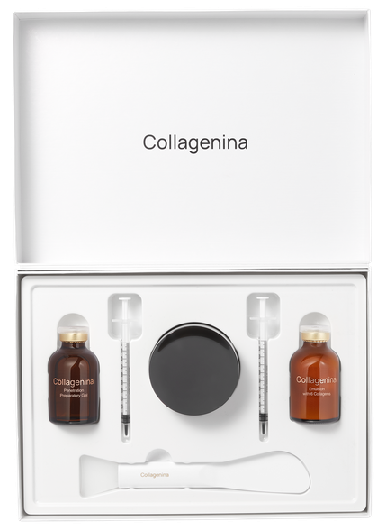 COLLAGENINA Face Pack with 6 Collagens 2x30 ml, 1x50 ml, Grade 2 rinkinys, 1 vnt.