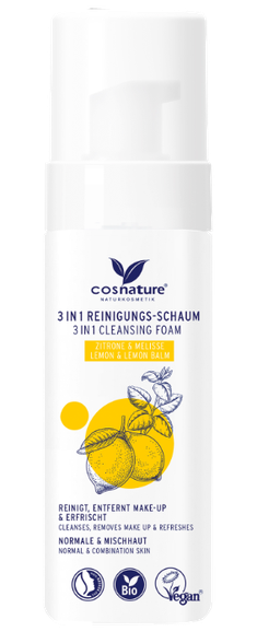 COSNATURE 3in1 Citrina ir Melisa valomosios putos, 150 ml