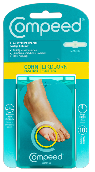 COMPEED  Vidutinio Dydžio pleistrai nuo sausų nuospaudų, 10 vnt.