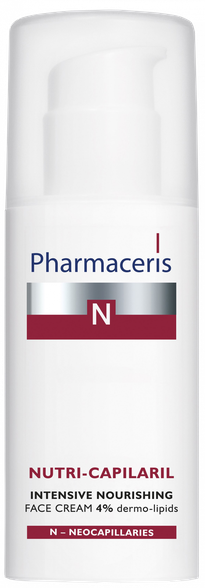 PHARMACERIS Nutri-Capilaril veido kremas, 50 ml