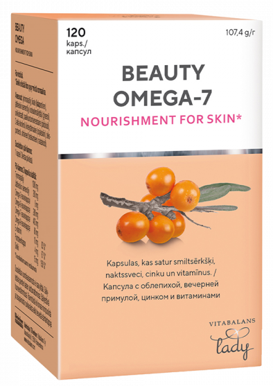 VITABALANS Beauty Omega 7 kapsulės, 120 vnt.