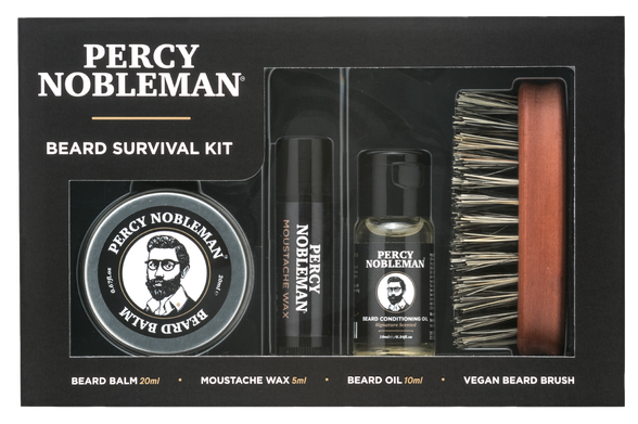 PERCY NOBLEMAN Beard Survival rinkinys, 1 vnt.