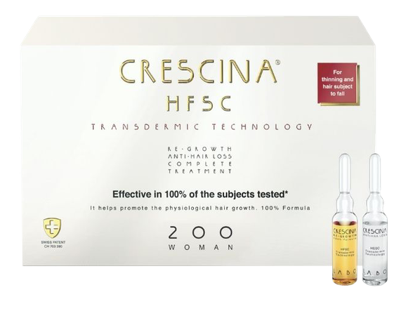 CRESCINA HFSC Transdermic 200 Woman 10+10 ampulės,