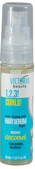 VICTORIA BEAUTY 1,2,3! Curls! for Curly Hair plaukų serumas, 30 ml