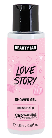 BEAUTY JAR Love Story, drėkinantis dušo gelis, 100 ml