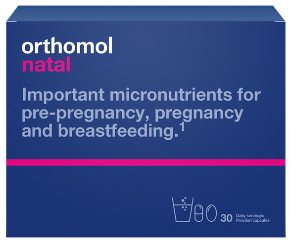 ORTHOMOL Natal milteliai + kapsulės, 30 vnt.