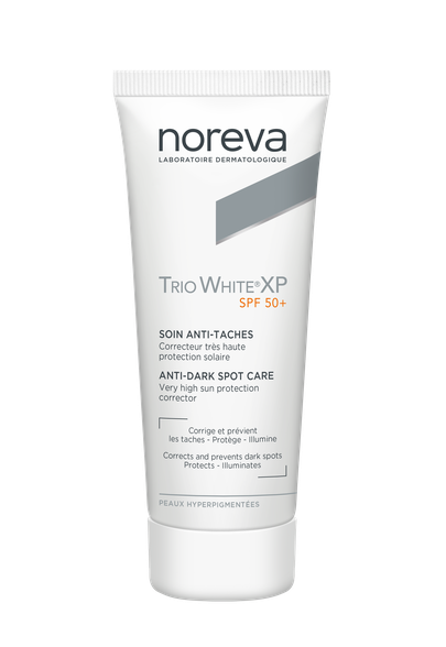 NOREVA Trio White XP Anti-dark spot care SPF 50+ veido kremas, 40 ml