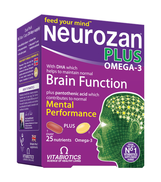 NEUROZAN Omega 3 tabletės + kapsulės, 56 vnt.