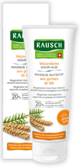 RAUSCH Wheatgerm Nourishing Pack plaukų kaukė, 100 ml