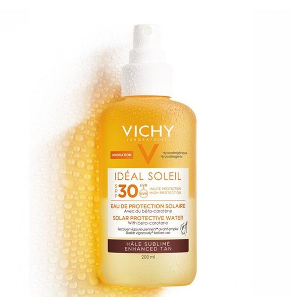 VICHY Ideal Soleil Bronzing SPF30 purškiama apsauga nuo saulės, 200 ml