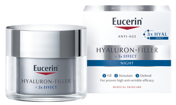 EUCERIN Hyaluron-Filler nuo raukšlių naktinis veido kremas, 50 ml