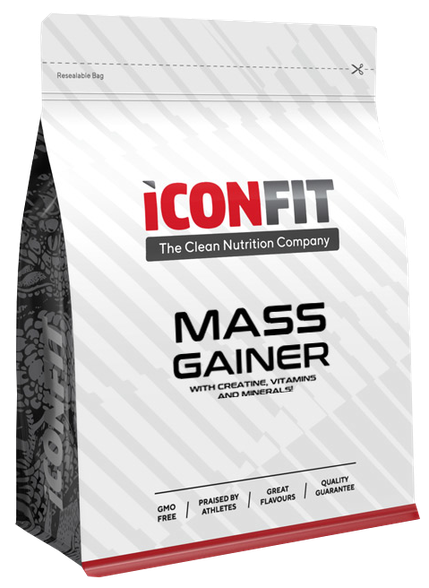 ICONFIT Mass Gainer - Banana milteliai, 1500 g