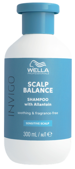 WELLA PROFESSIONALS Invigo scalp balance raminantis bekvapis, jautriai galvos odai šampūnas, 300 ml