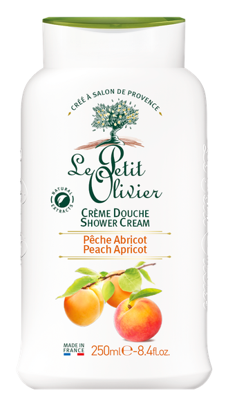 LE PETIT OLIVIER Peach Apricot dušo kremas, 250 ml