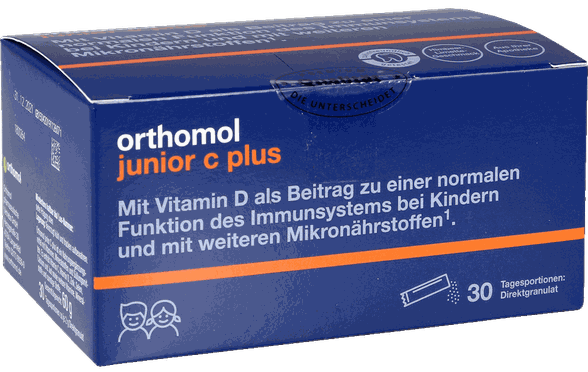 ORTHOMOL Junior C Plus paketėliai, 30 vnt.