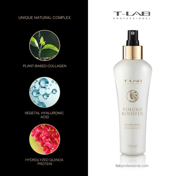 T-LAB Volume Booster Styling Spray plaukų lakas, 150 ml