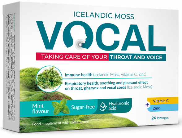 VOCAL  Ha Mint Flavour pastilės, 24 vnt.