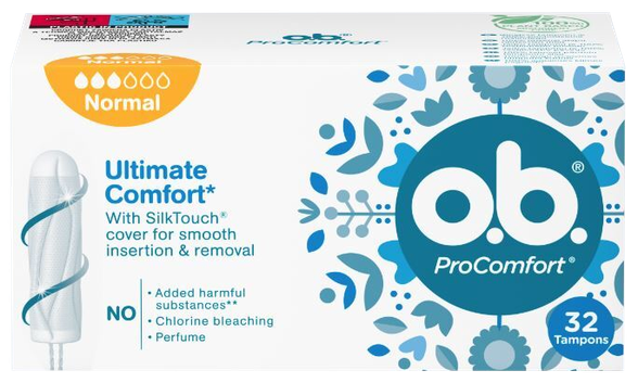 O.B. Ultimate Comfort Normal tamponai, 32 vnt.