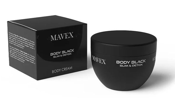 MAVEX Body Black kūno kremas, 250 ml