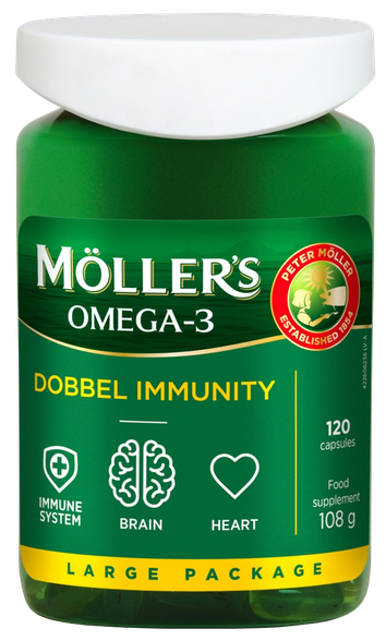 MOLLERS Dobbel Immunity kapsulės, 120 vnt.