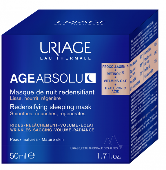 URIAGE Age Absolu Redensifying naktinė veido kaukė, 50 ml