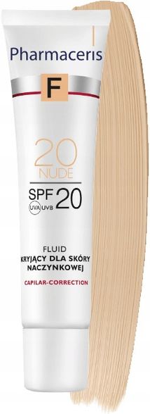 PHARMACERIS F Capilar-Correction 20 Nude SPF 20 skystis, 30 ml