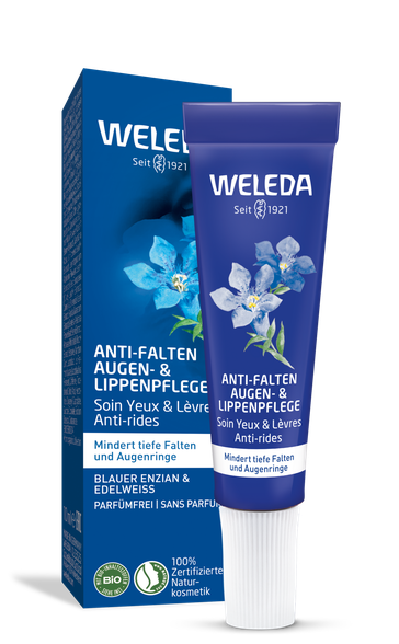 WELEDA Blue Gentian & Edelweiss Rejuvenating akių ir lūpų kremas, 10 ml