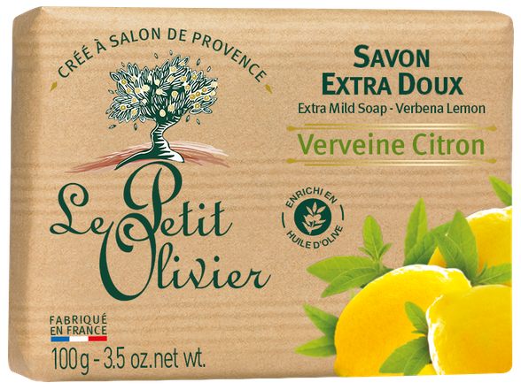 LE PETIT OLIVIER Verbena & Lemon muilas, 100 g