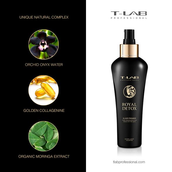 T-LAB Royal Detox Elixir Premier eliksyras, 150 ml