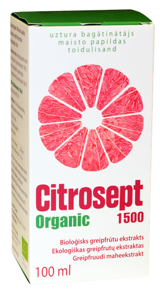 CITROSEPT Organic 1500 lašai, 100 ml