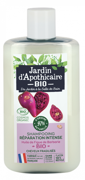 JARDIN  D'APOTHICAIRE Su regeneruojančiu, ekologišku dygliuotųjų kriaušių aliejumi šampūnas, 250 ml