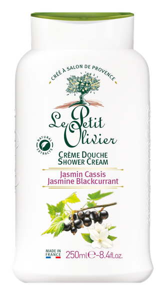 LE PETIT OLIVIER Jasmine Blackcurrant dušo kremas, 250 ml