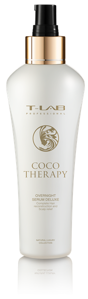 T-LAB Coco Therapy Overnight Serum plaukų serumas, 150 ml