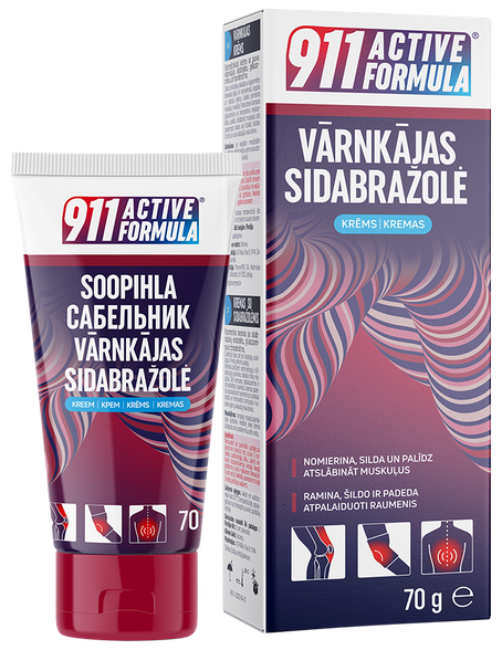 911 Active Formula Sidabražolės kremas, 70 g