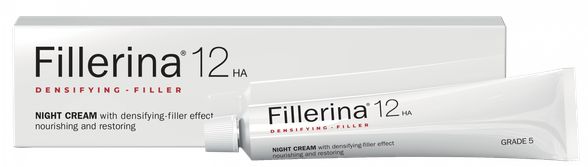 FILLERINA  12HA Grade 5 naktinis veido kremas, 50 ml