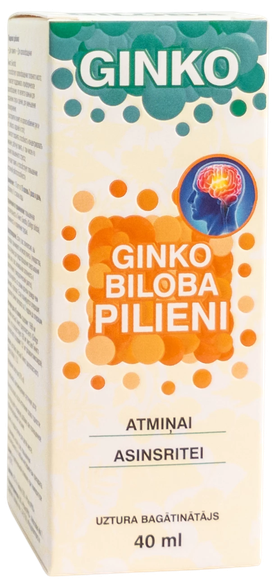 GINKO BILOBA lašai, 40 ml