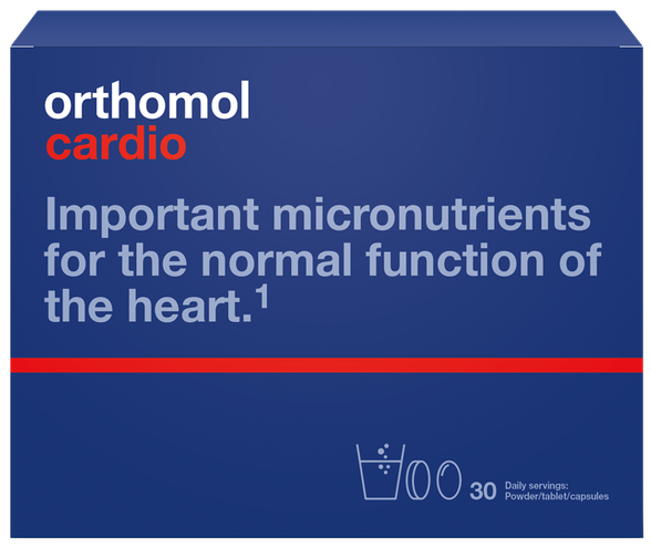 ORTHOMOL Cardio milteliai, tabletės, kapsulės, 30 vnt.