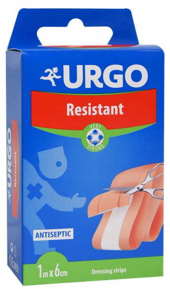 URGO  Resistant 1 m x 6 cm tvarstis, 1 vnt.