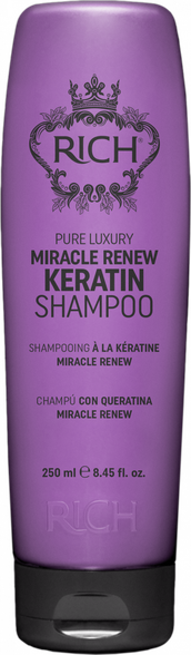 RICH Pure Luxury Miracle Renew Keratin šampūnas, 250 ml