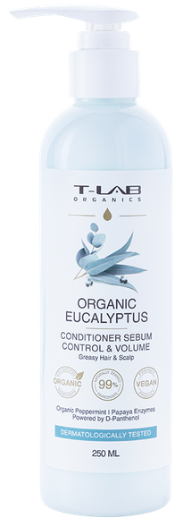 T-LAB Eucalyptus Sebum Control & Volume kondicionierius, 250 ml